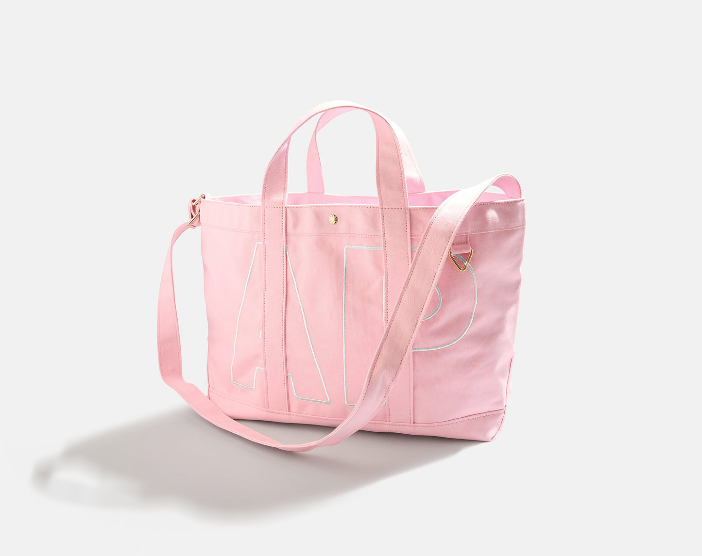 Solid Custom Alpha Tote - Soft Pink