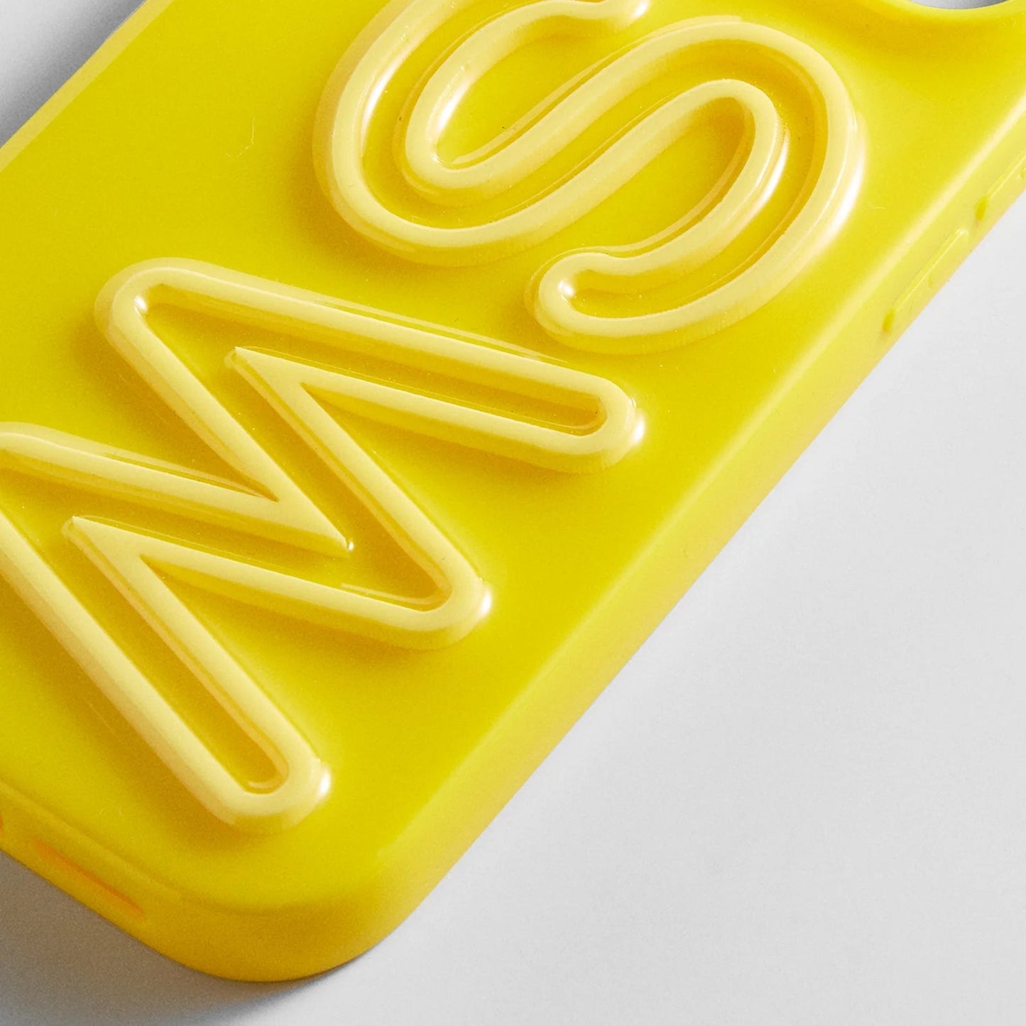 Fine Line Custom iPhone Case - Yellow/Yellow