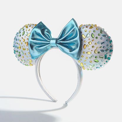 Disney Minnie Mouse Blue Iridescent Headband - Minnie Mouse Blue Iridescent Ears