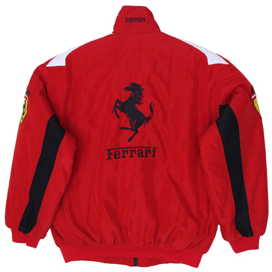 Mens Ferrari F1 Full Zip Racing Jacket Red