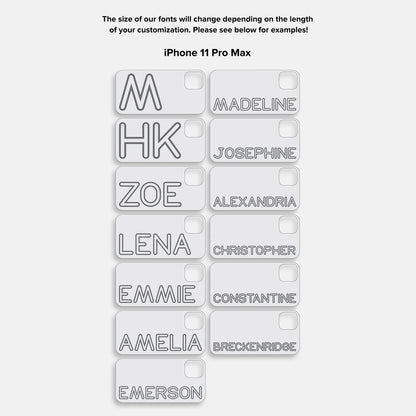 Fine Line Custom iPhone Case - Red/Red