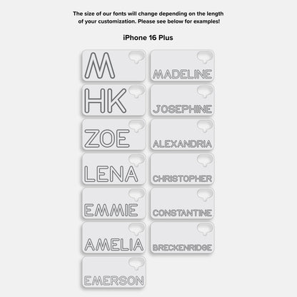 Fine Line Custom iPhone Case - Red/Red