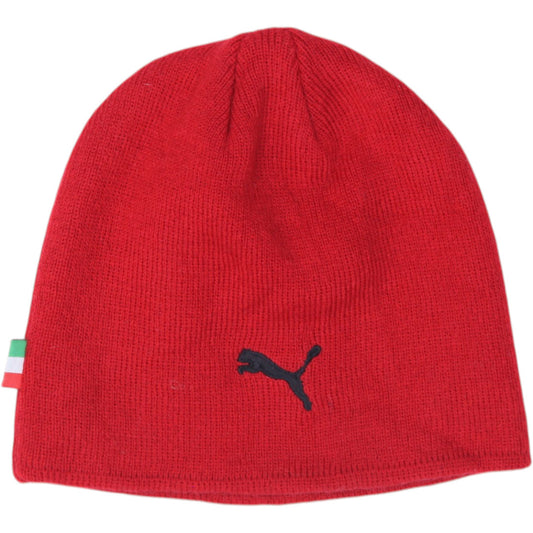 Kids Puma Ferrari Red Knitted Beanie