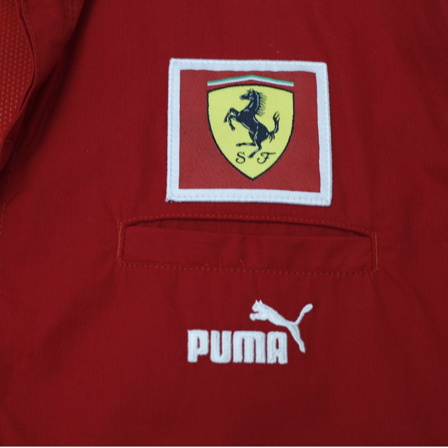 Mens Puma Ferrari Shirt Red Racing Team Logo Short Sleeve XXL