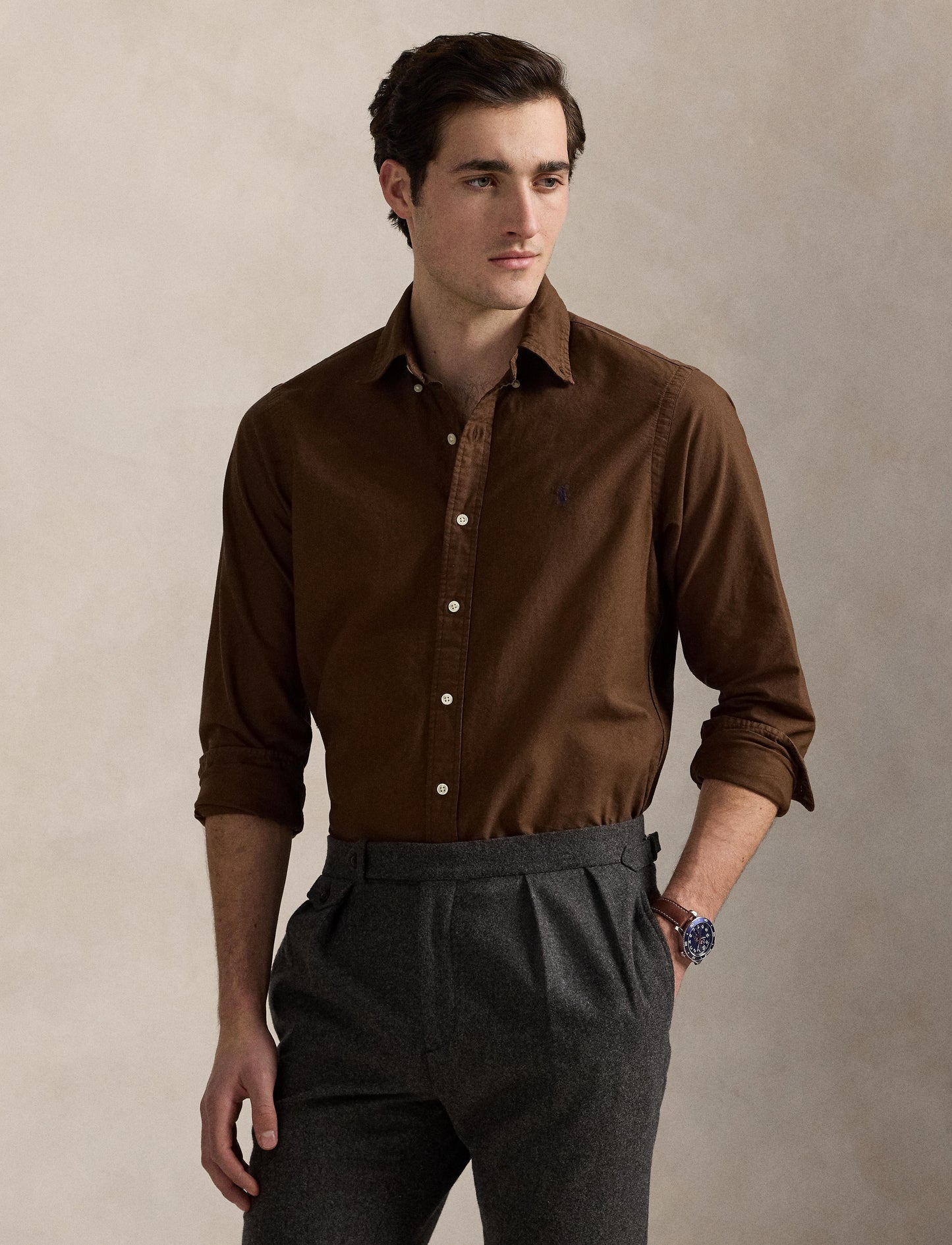 Polo Ralph Lauren - Oxford Shirt - Chocolate Mousse