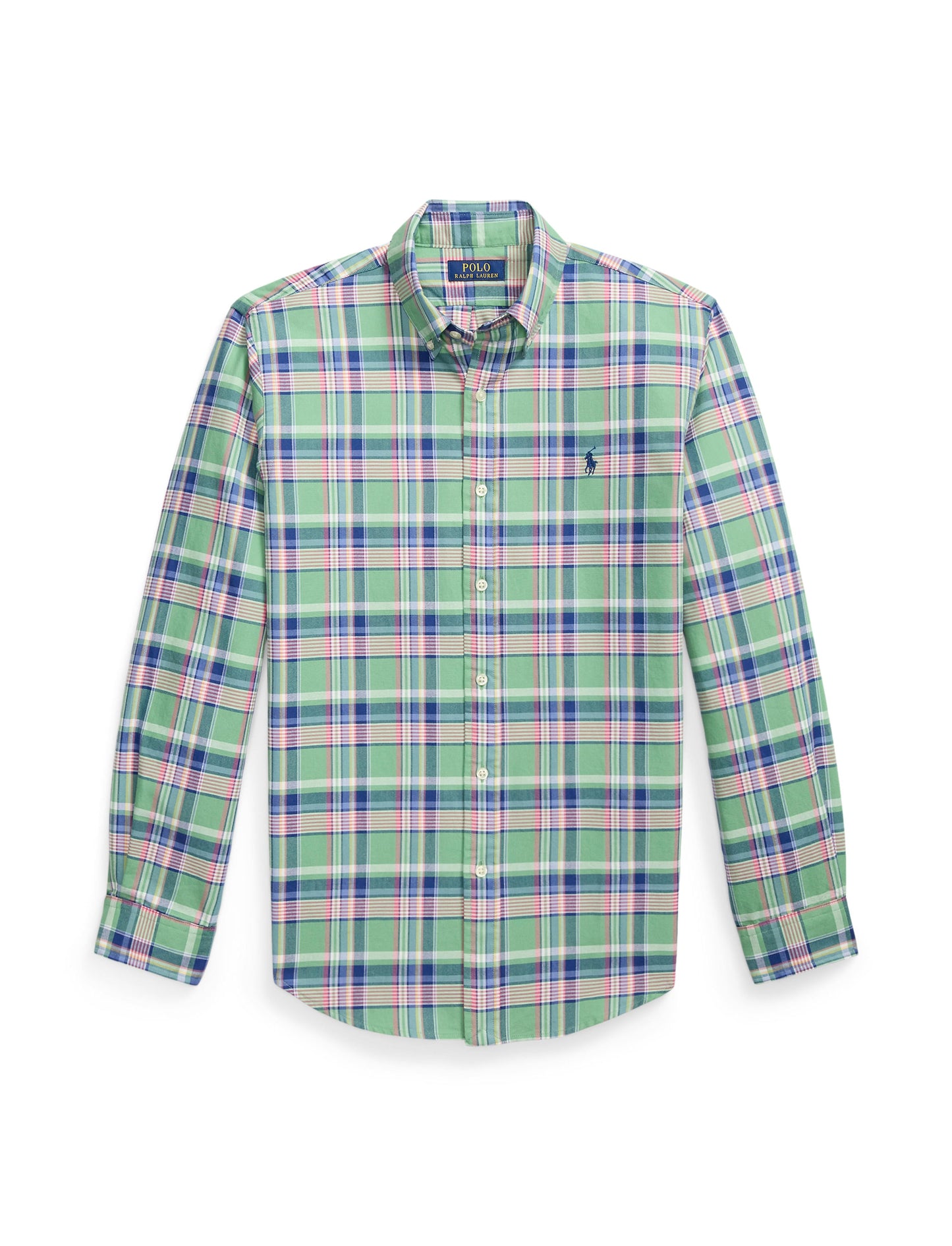 Polo Ralph Lauren - Custom Fit Tattersall Oxford Shirt - Multi Green/Pink