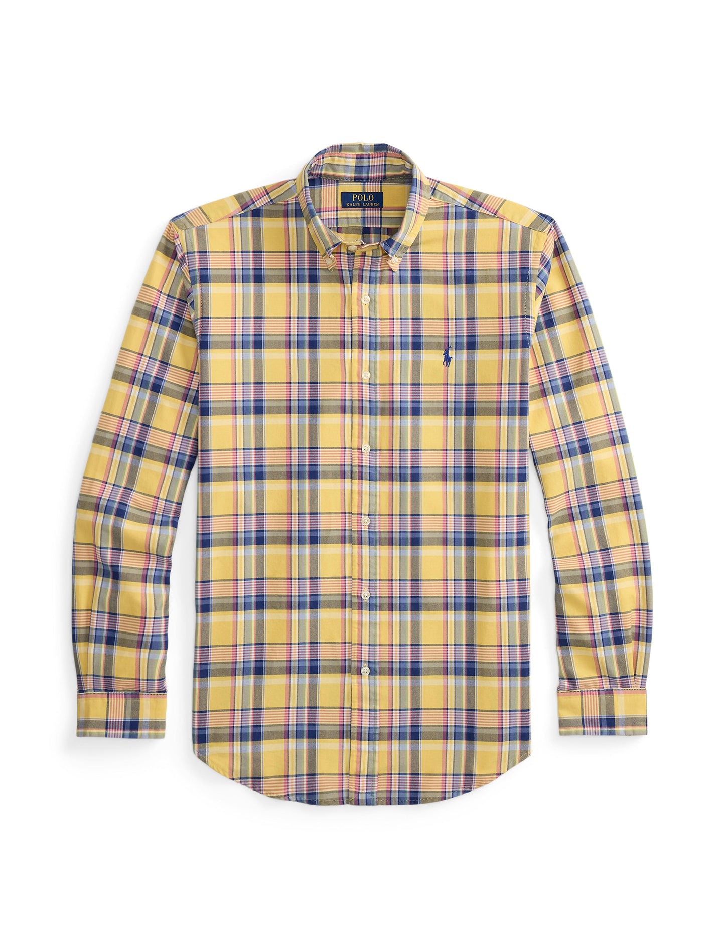 Polo Ralph Lauren -  Custom Fit Tattersall Oxford Shirt - Multi Yellow/Pink