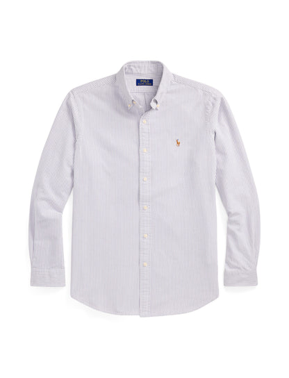 Polo Ralph Lauren - Oxford Shirt - Stripe - Thistle & White