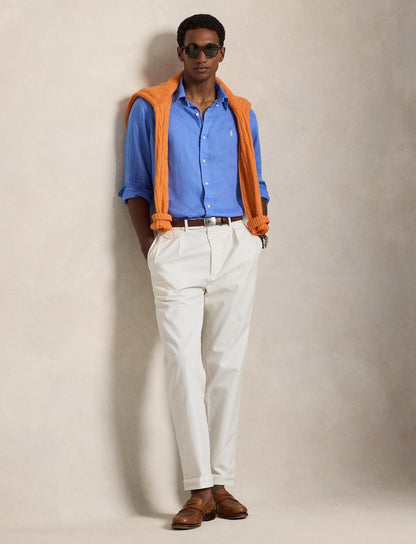 Polo Ralph Lauren - Custom Fit Linen Shirt - Harbour Blue