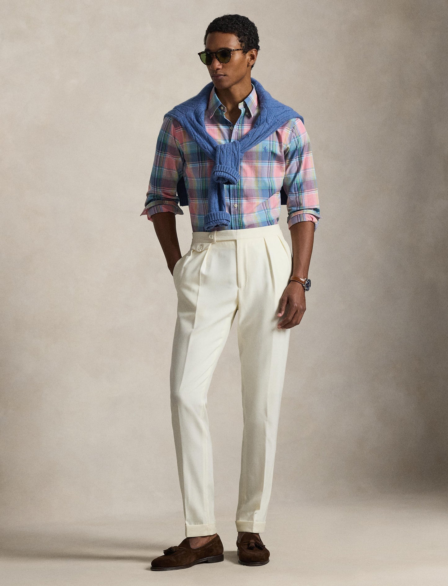 Polo Ralph Lauren - Poplin Shirt - Custom Fit - Check - Pink Blue Multi