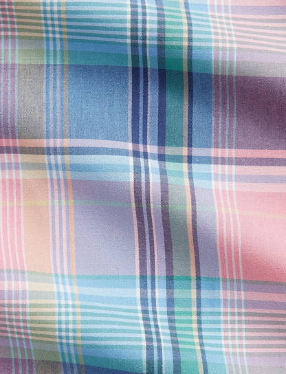 Polo Ralph Lauren - Poplin Shirt - Custom Fit - Check - Pink Blue Multi
