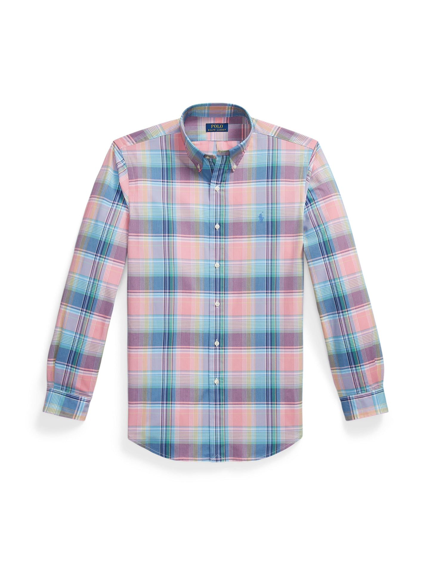 Polo Ralph Lauren - Poplin Shirt - Custom Fit - Check - Pink Blue Multi