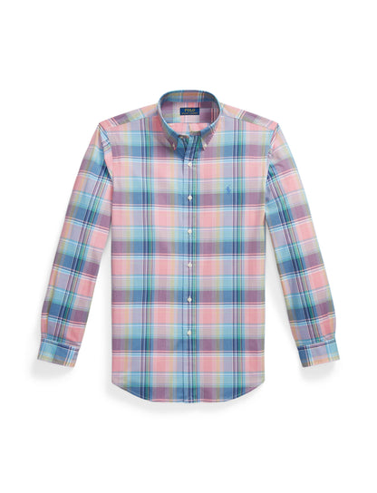 Polo Ralph Lauren - Poplin Shirt - Custom Fit - Check - Pink Blue Multi