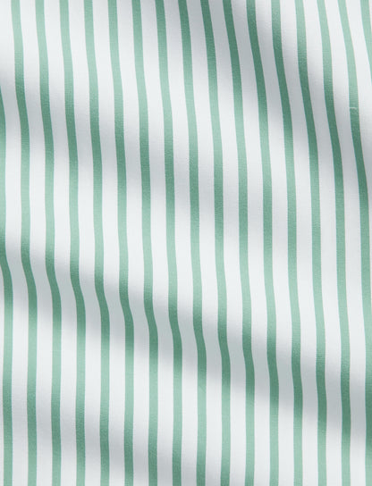 Polo Ralph Lauren - Poplin Shirt - Custom Fit - Stripe - Green/White
