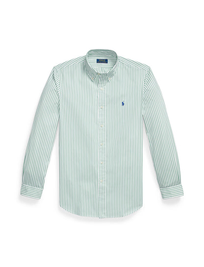Polo Ralph Lauren - Poplin Shirt - Custom Fit - Stripe - Green/White