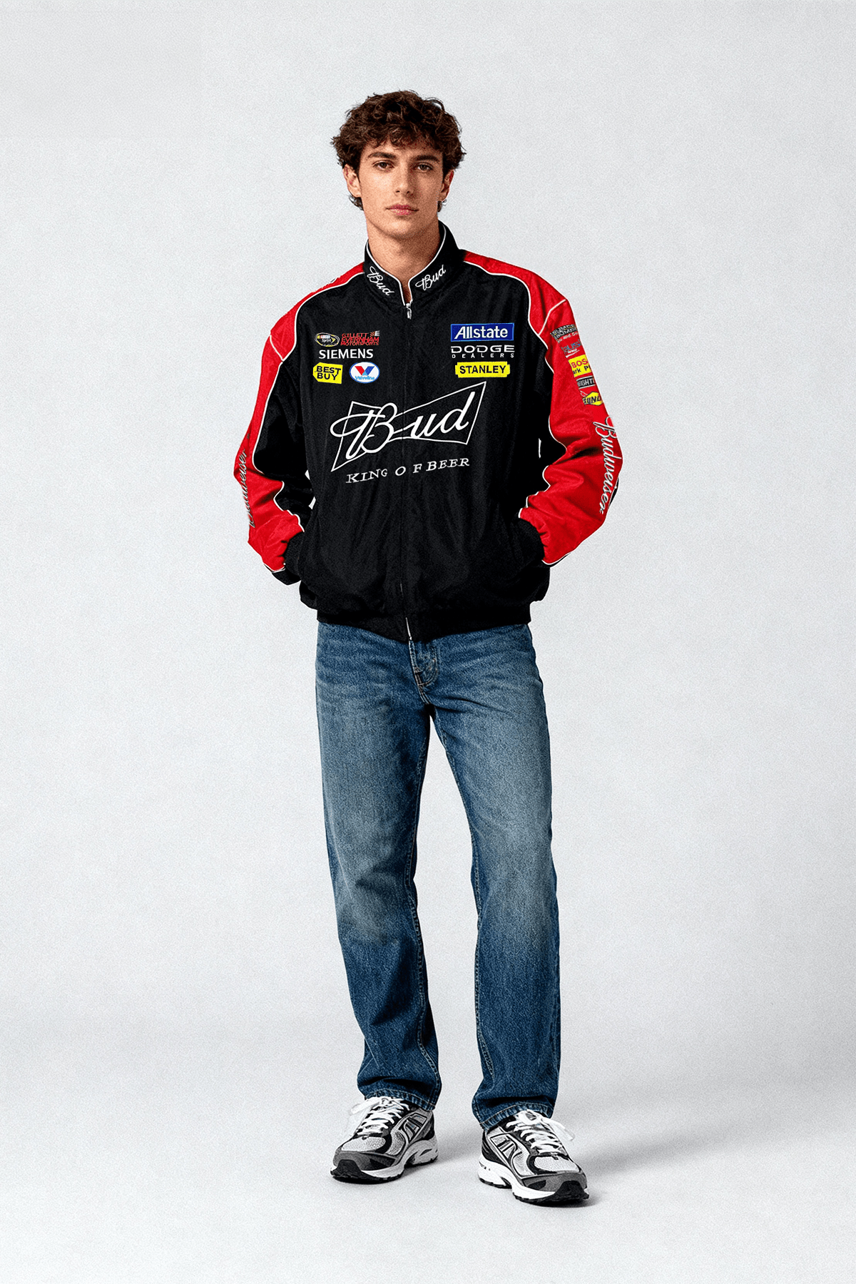 Budweiser Black Vintage Racing Jacket