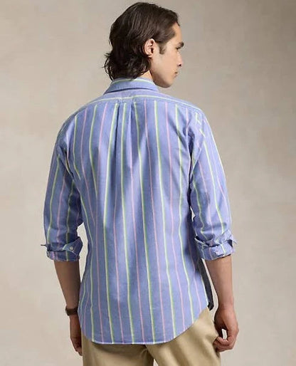 Polo Ralph Lauren - Oxford Shirt - Stripe - Royal Blue/Pink