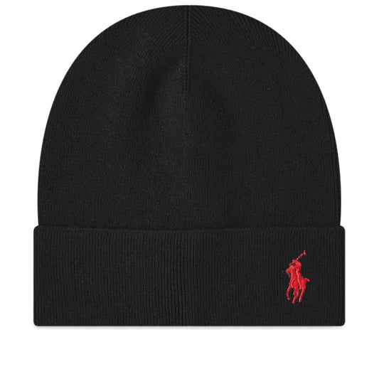 Polo Ralph Lauren - Pony Player Cotton Beanie - Black