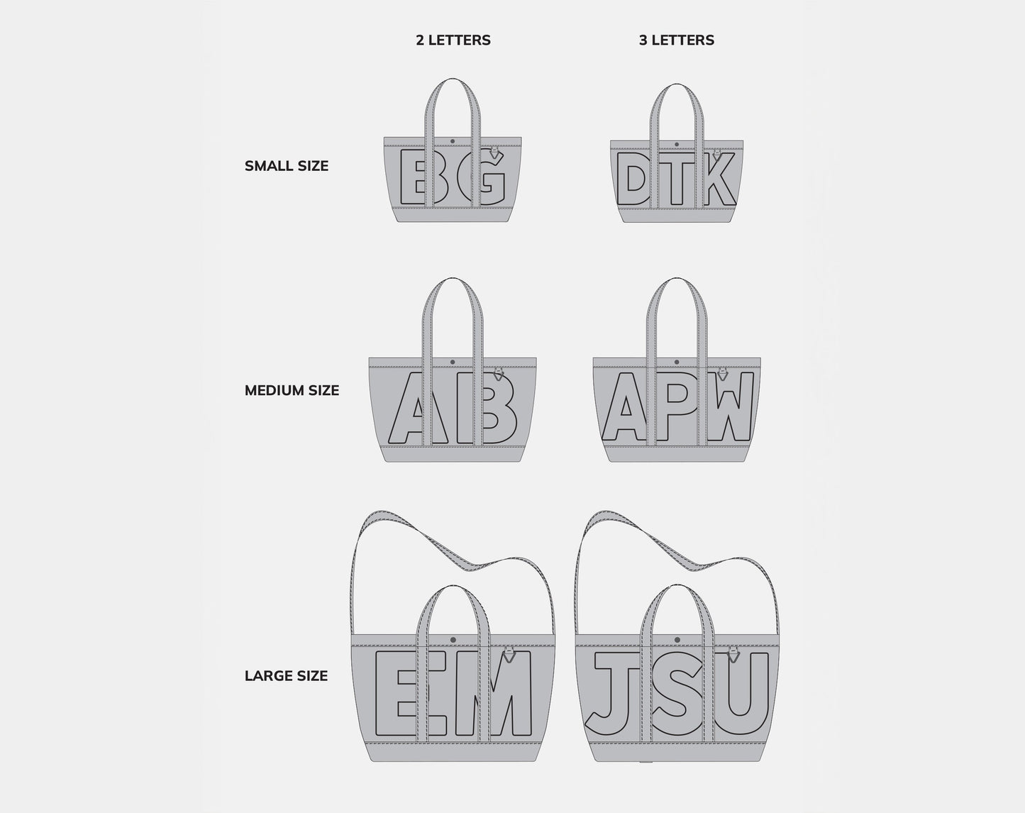 Solid Custom Alpha Tote - Soft Pink