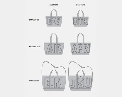 Solid Custom Alpha Tote - Soft Pink