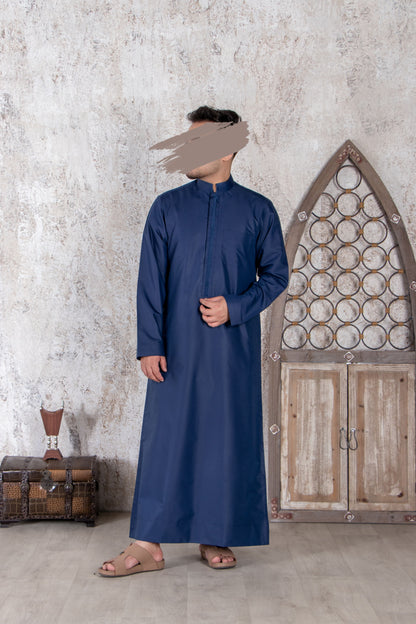 Lined Navy Blue Thobe