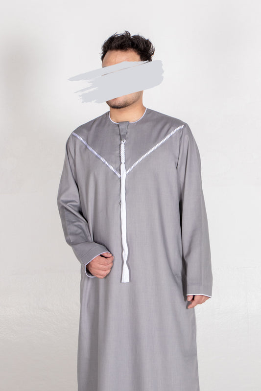 Gray Emirati Kandura