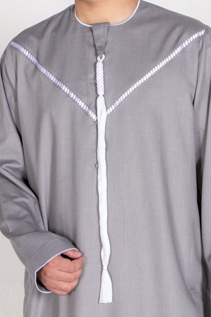 Gray Emirati Kandura