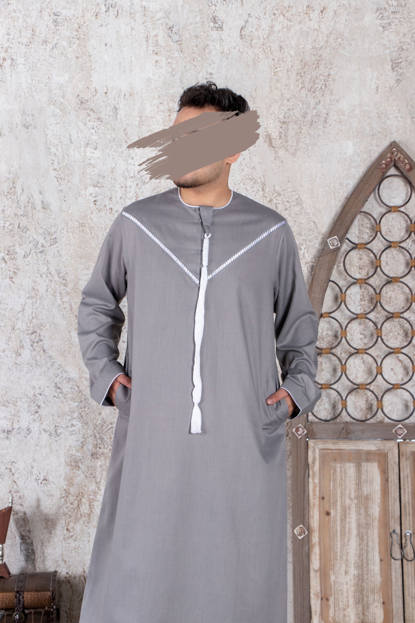 Gray Emirati Kandura