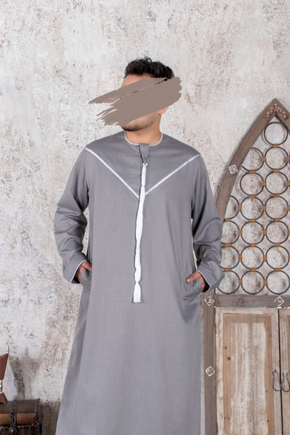 Gray Emirati Kandura