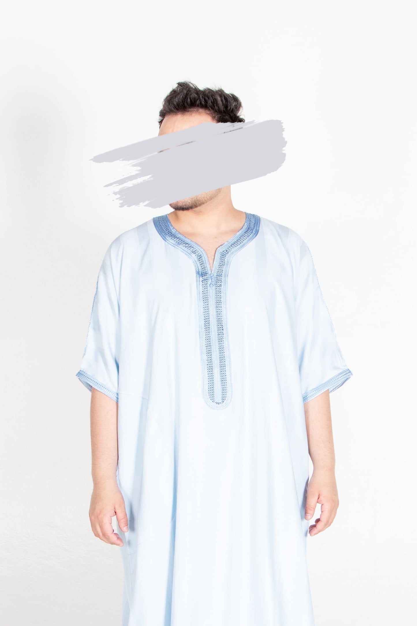 Moroccan Light Blue Thobe