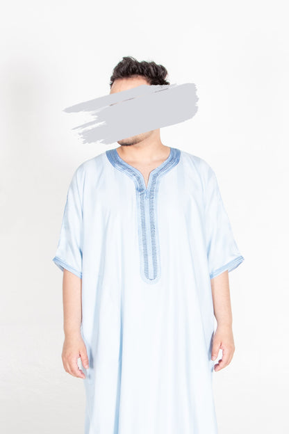 Moroccan Light Blue Thobe