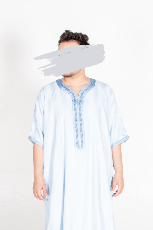 Moroccan Light Blue Thobe