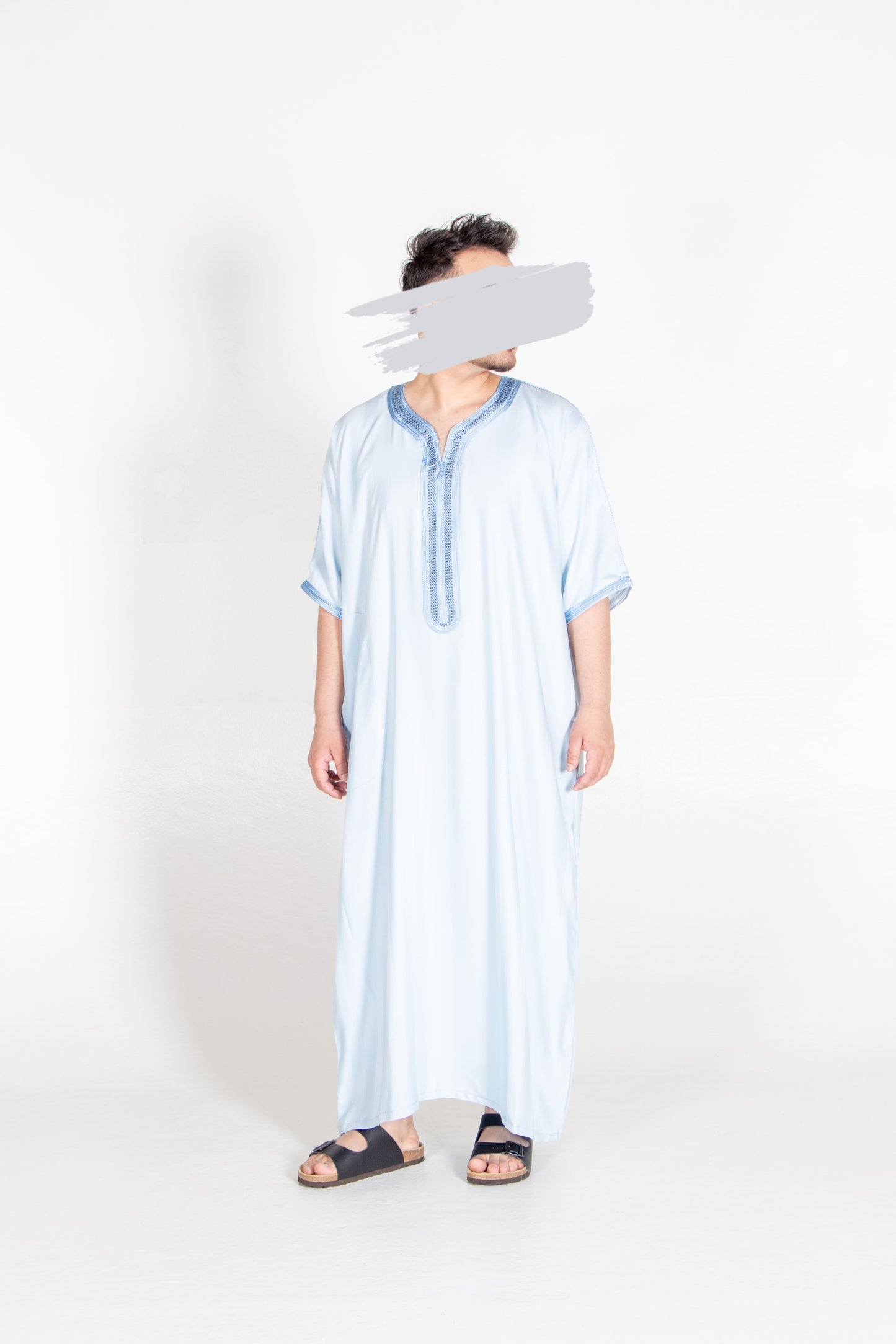 Moroccan Light Blue Thobe