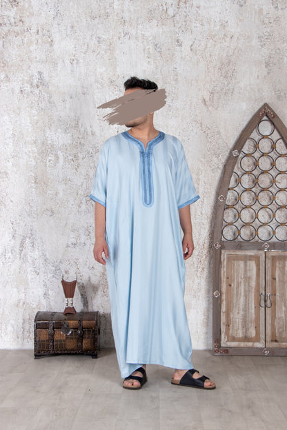 Moroccan Light Blue Thobe