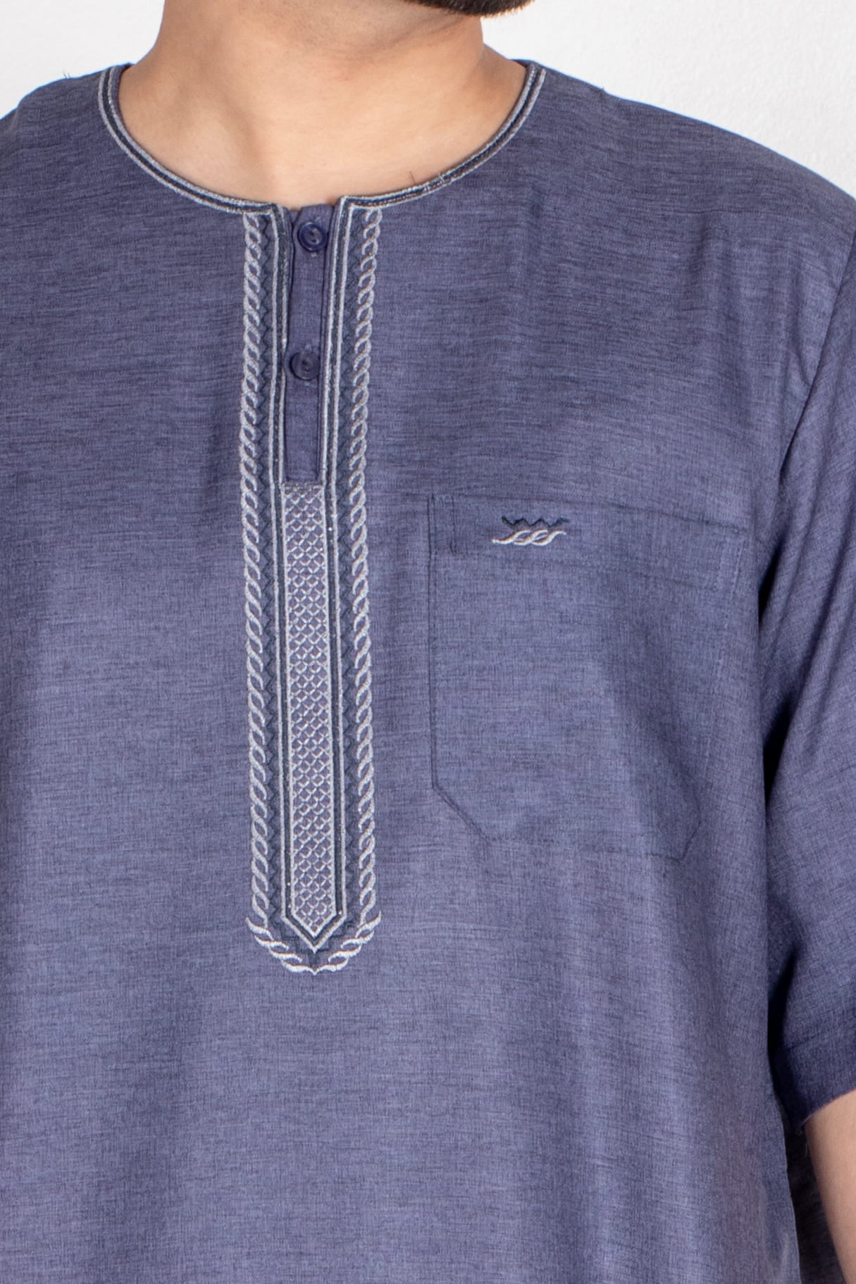 Fancy Vampire Grey Moroccan Thobe
