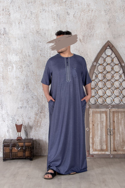 Fancy Vampire Grey Moroccan Thobe
