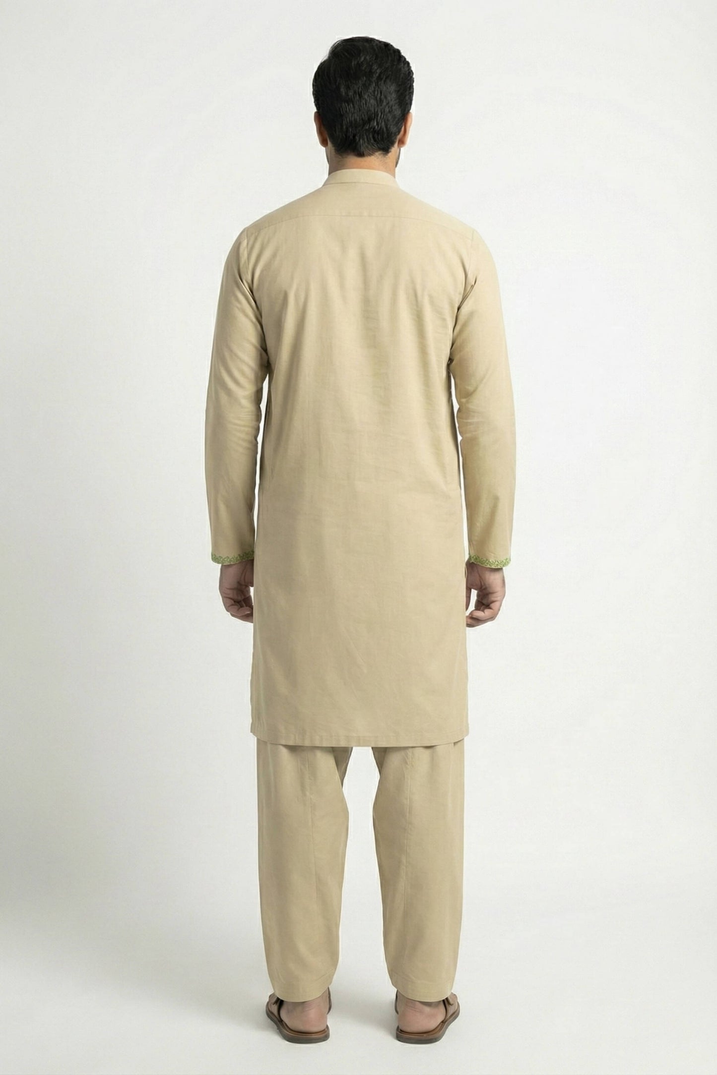 Golden Beige Shalwar Kameez