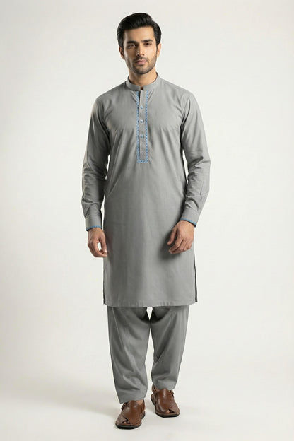Storm Gray Shalwar Kameez
