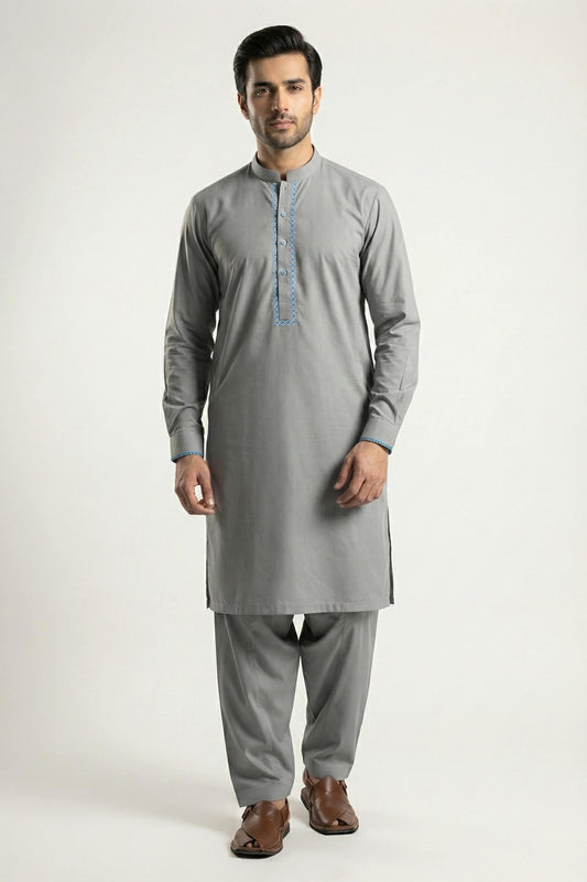 Storm Gray Shalwar Kameez