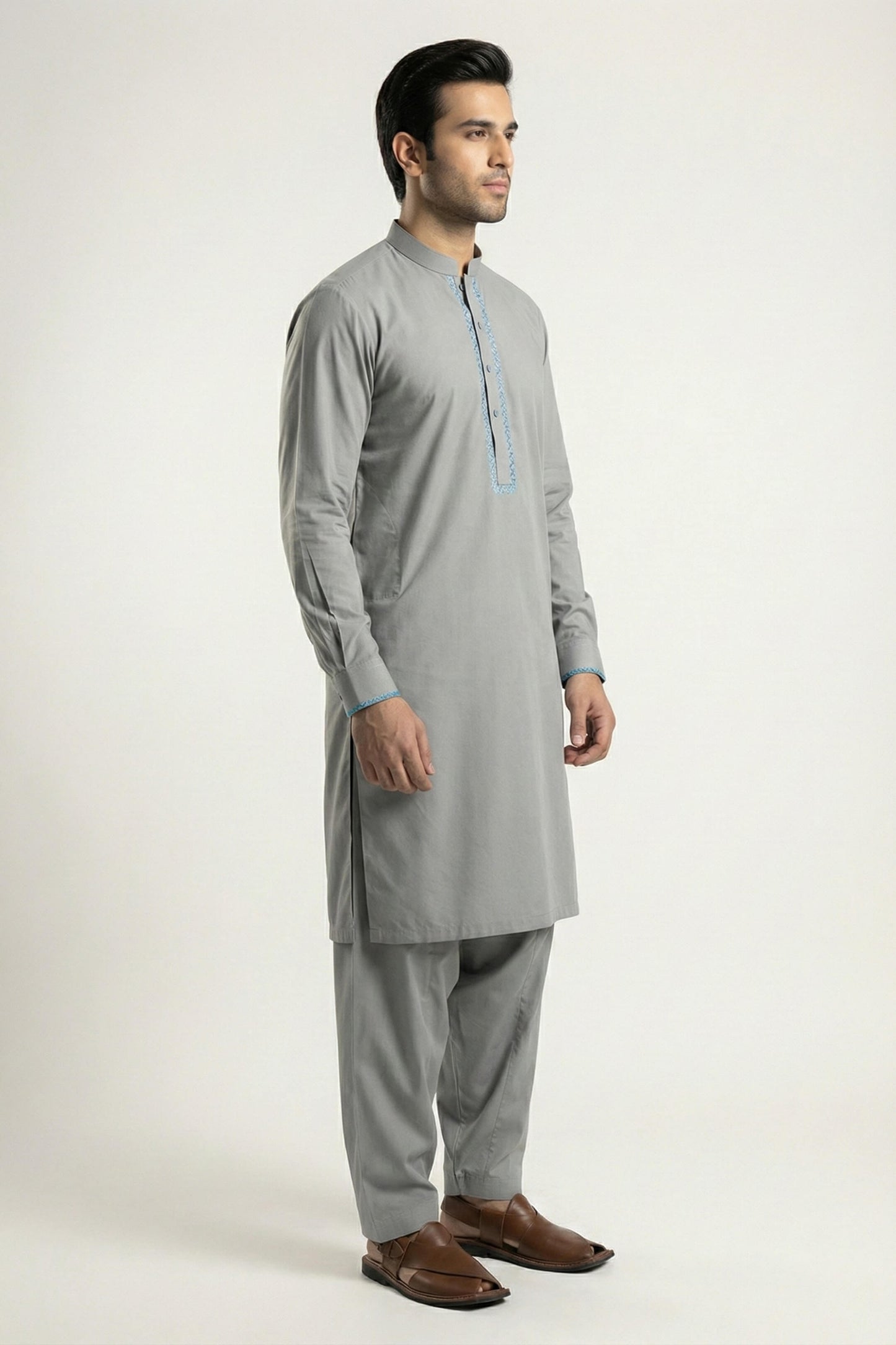 Storm Gray Shalwar Kameez