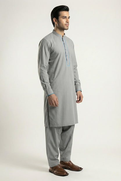 Storm Gray Shalwar Kameez