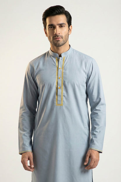 Stone Blue Shalwar Kameez