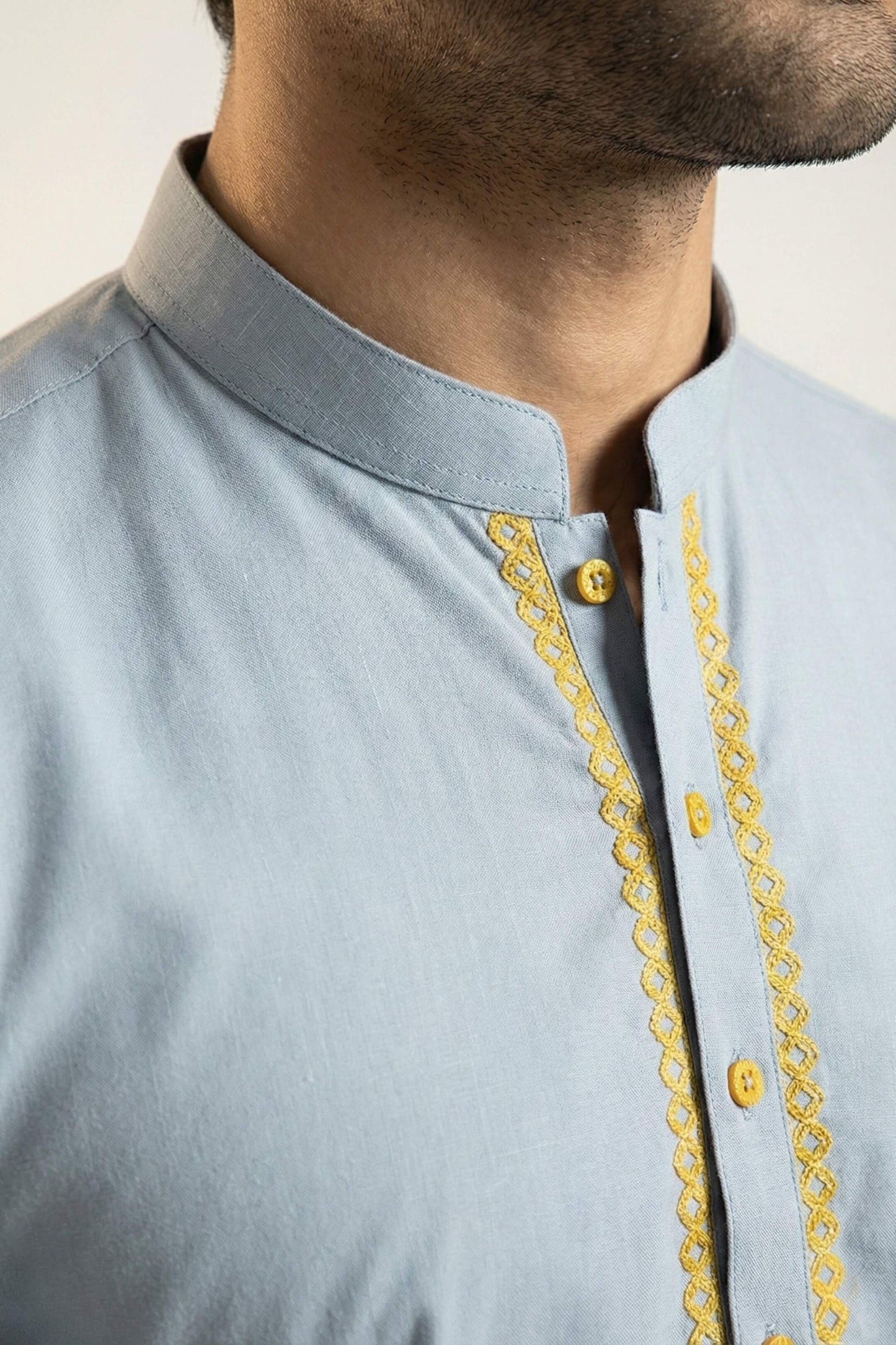 Stone Blue Shalwar Kameez