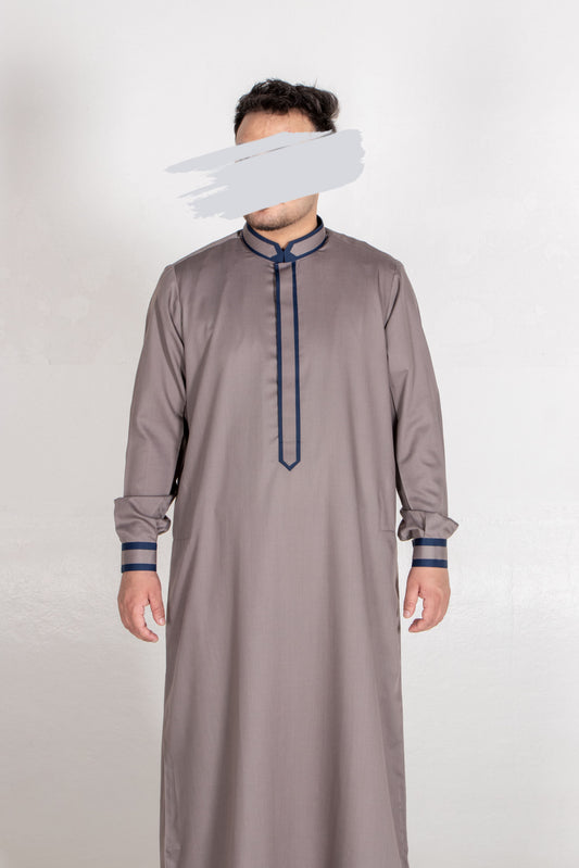 Gray Navy Thobe