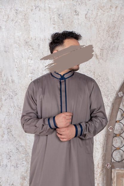 Gray Navy Thobe