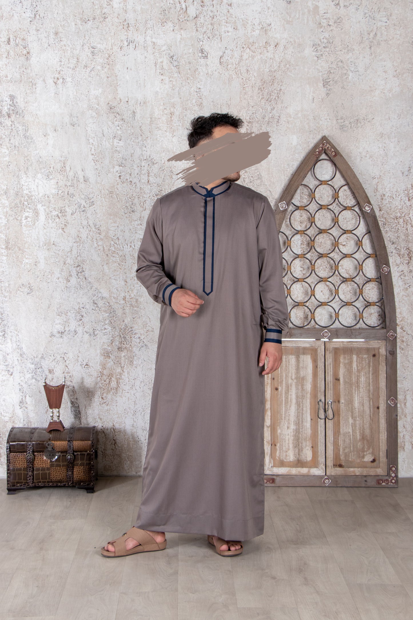 Gray Navy Thobe