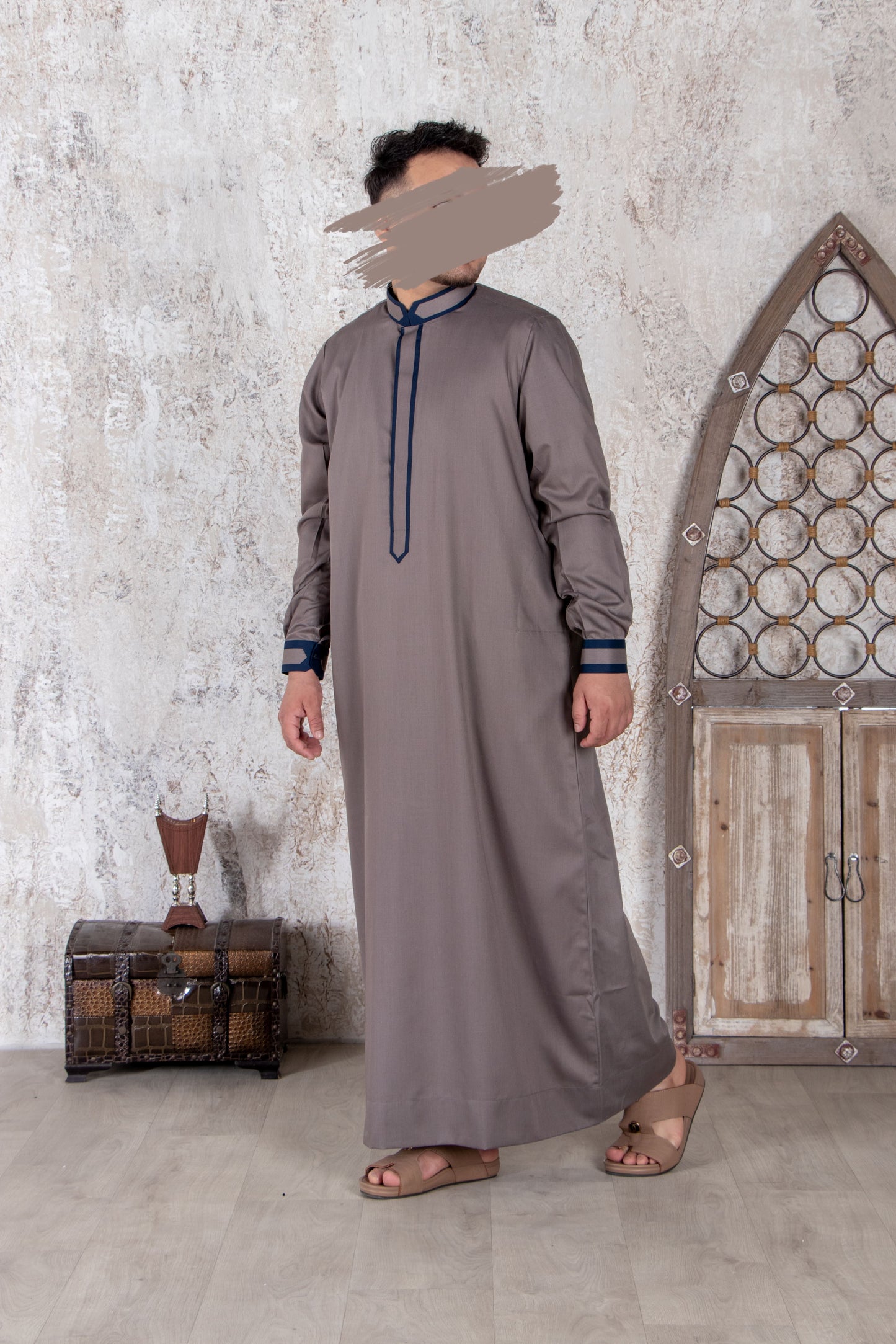 Gray Navy Thobe