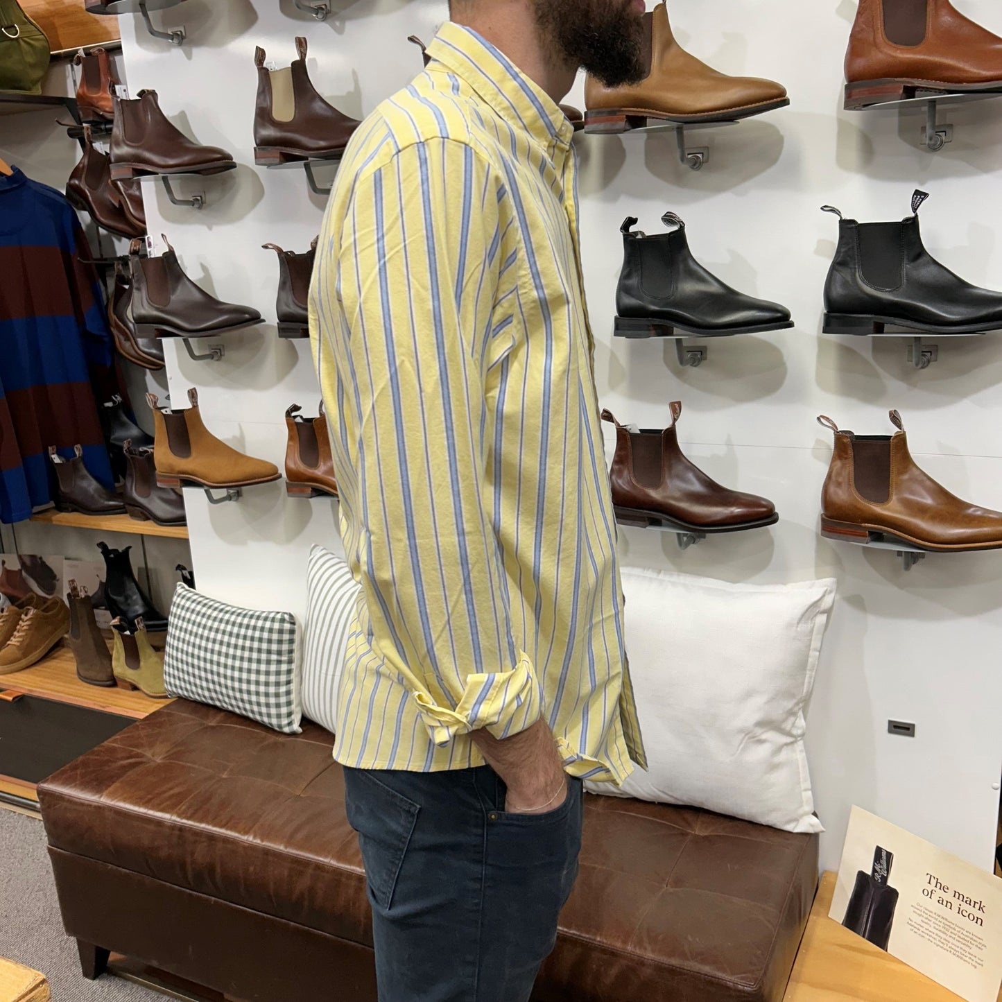 Polo Ralph Lauren - Oxford Shirt -  Stripe - Yellow, Blue, White