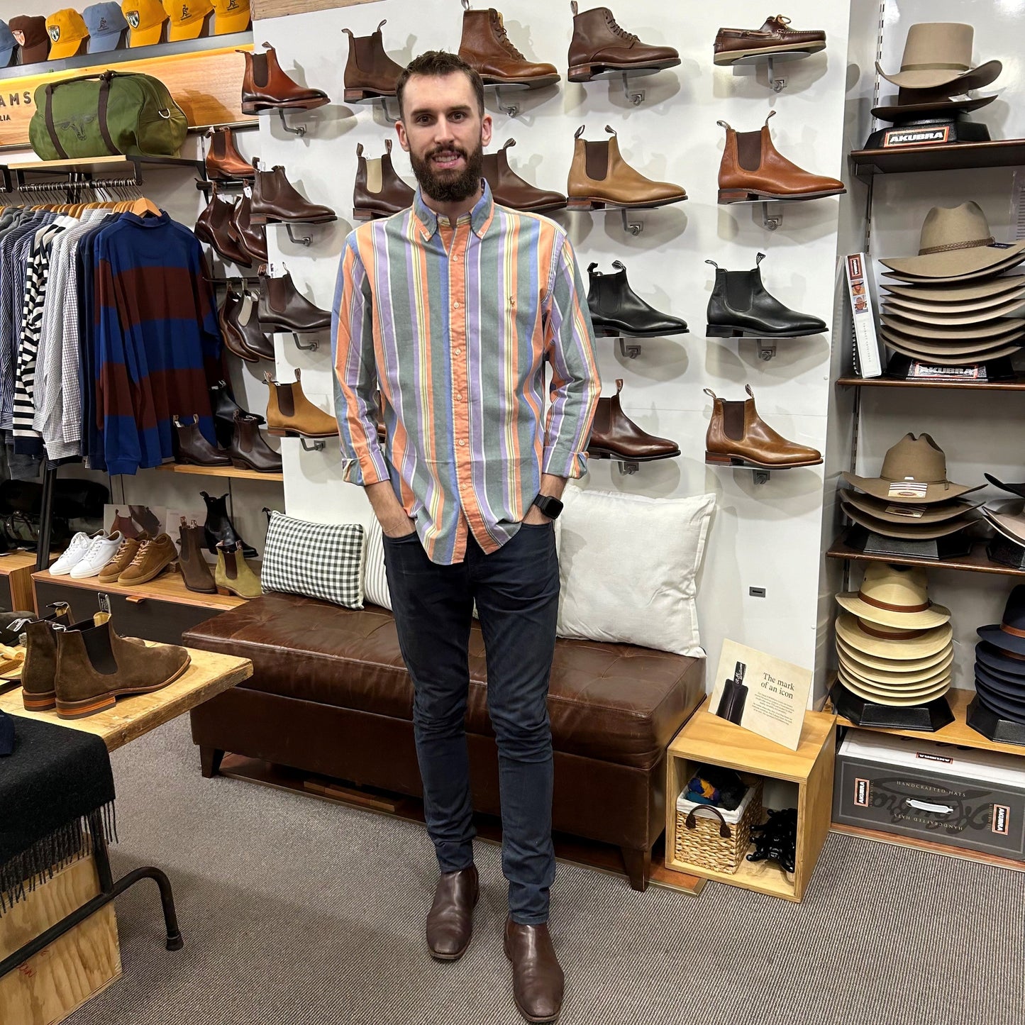 Polo Ralph Lauren - Oxford Shirt - Stripe - Orange, Green, Purple Multi