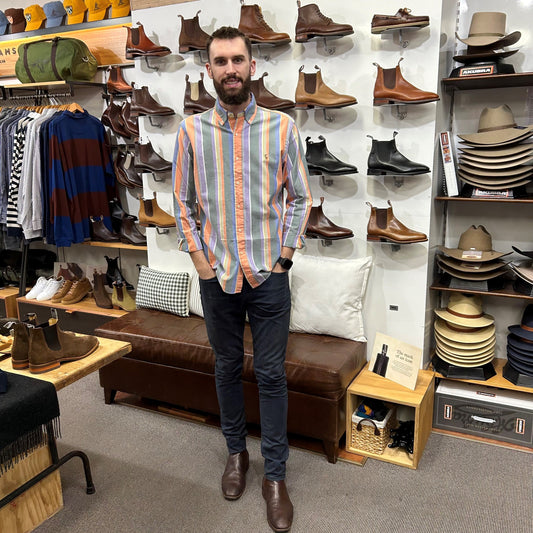 Polo Ralph Lauren - Oxford Shirt - Stripe - Orange, Green, Purple Multi